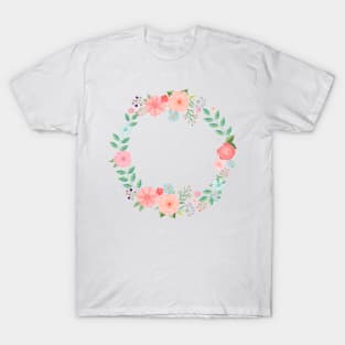 Spring wreath of flowers T-Shirt